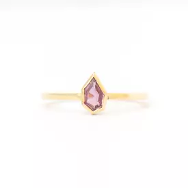 0.50 ct Pink Hexagonal Sapphire Mosaic Stack Ring