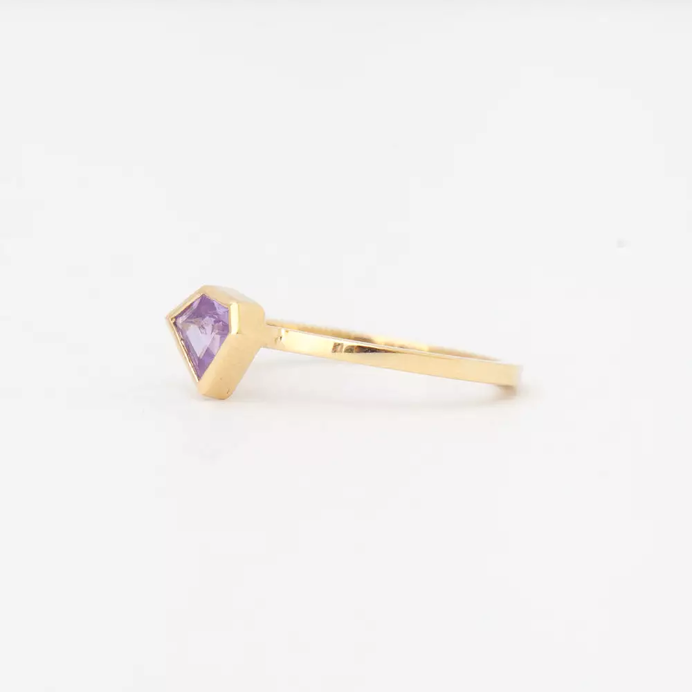 0.50 ct Purple Sapphire Mosaic Stack Ring