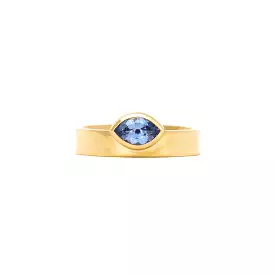 0.81 ct Marquise Sapphire Monolith Ring