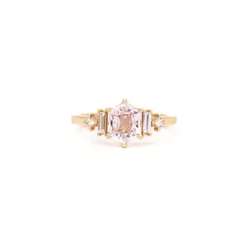 1.40 ct Pink Hexagonal Sapphire Josie Ring