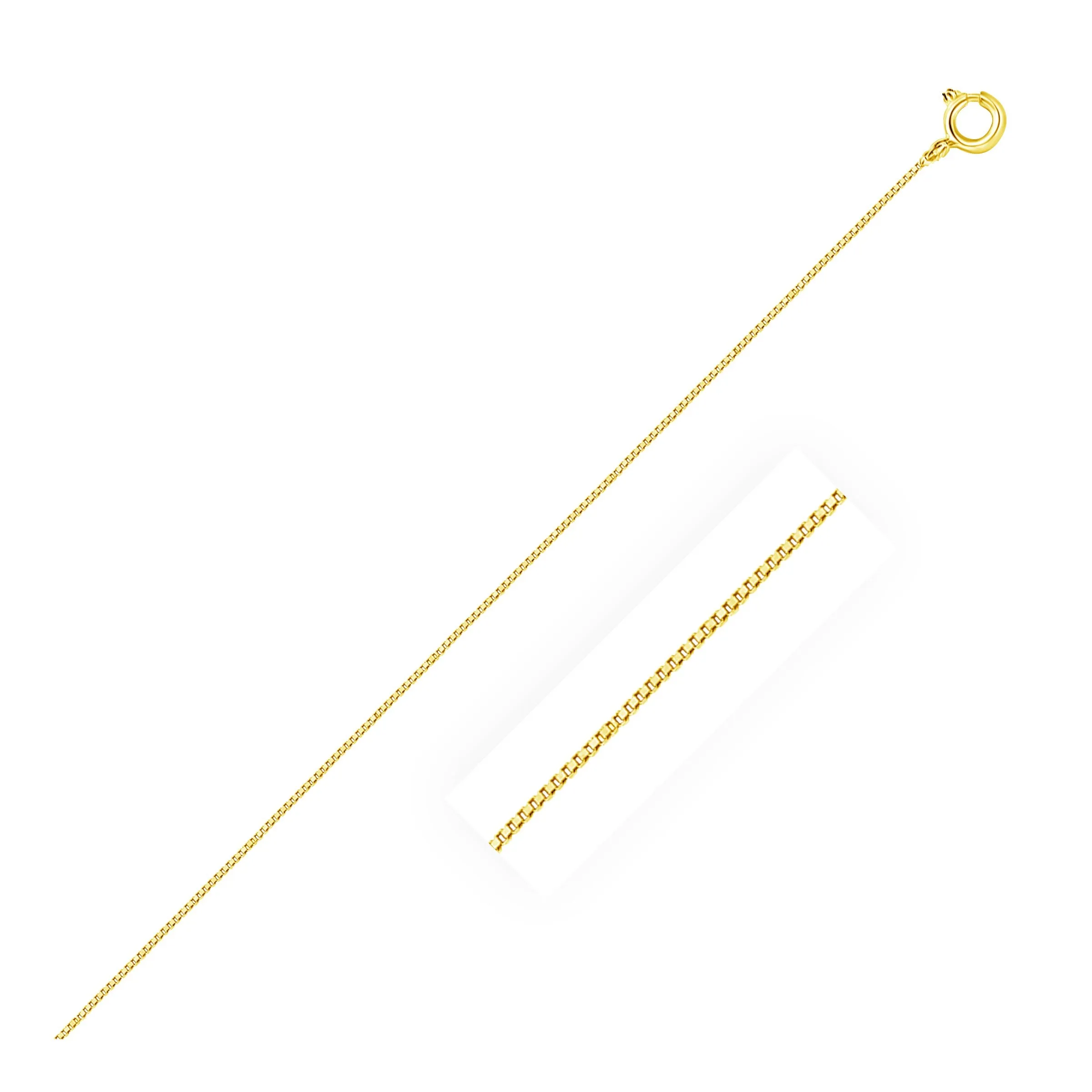 14k Yellow Gold Classic Box Chain 0.45mm-rx66630-20