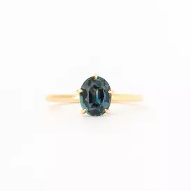 1.56 ct Oval Montana Color-Change Sapphire Vault Ring