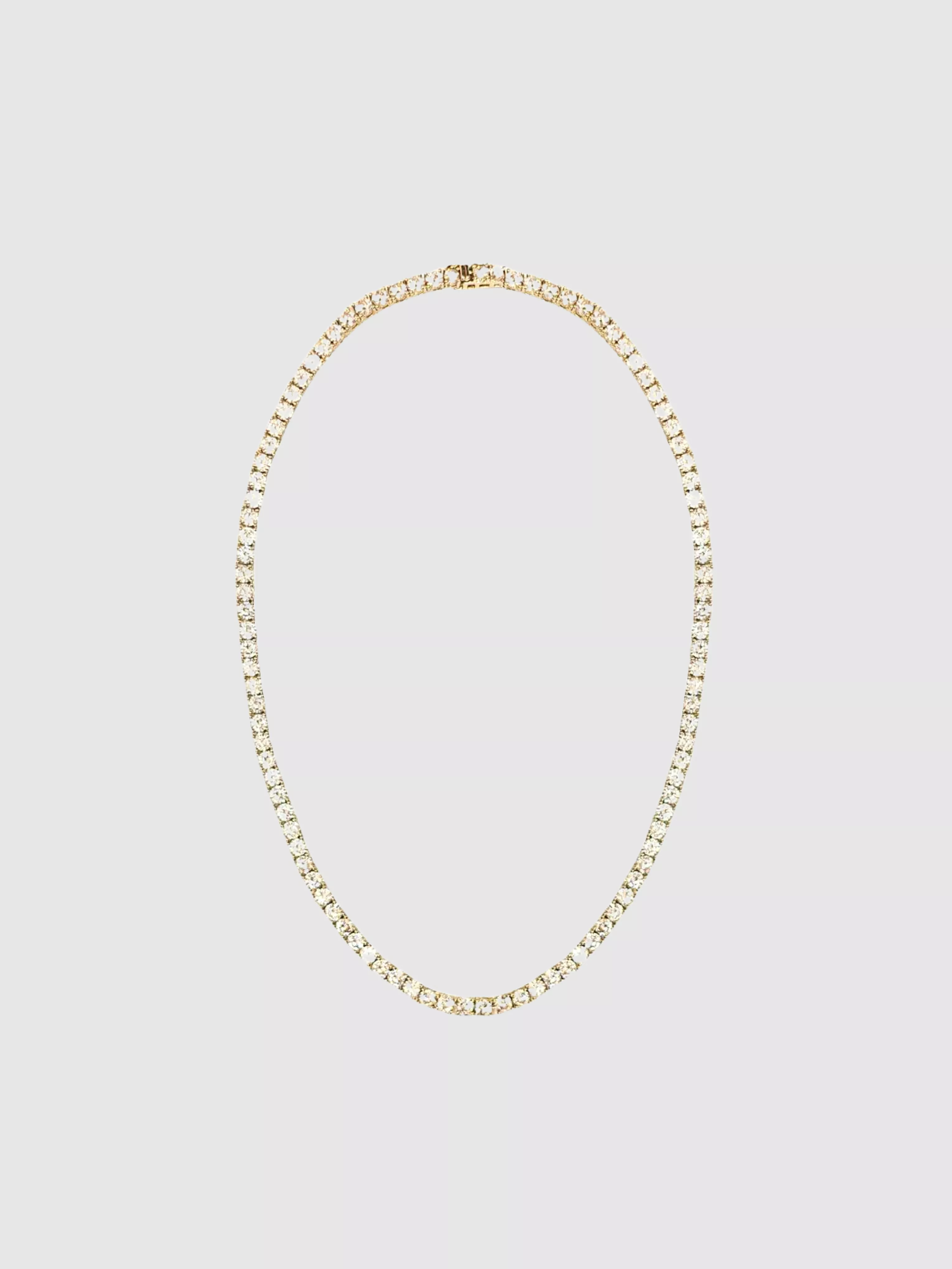 16 Gold Tennis Necklace