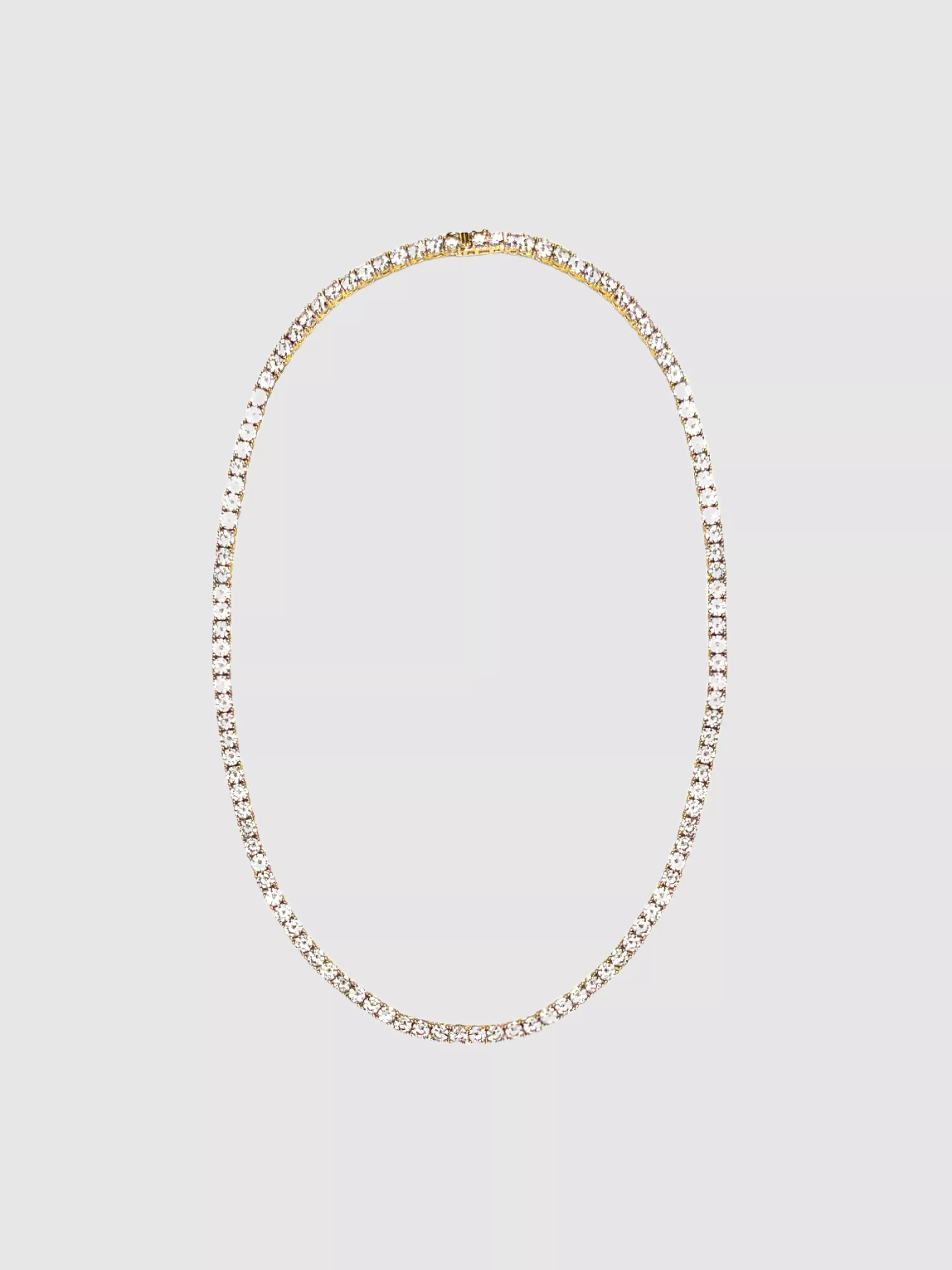 18 Gold Tennis Necklace