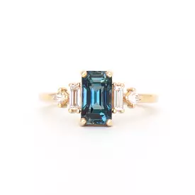 1.92 ct Blue-Green Sapphire Josie Ring