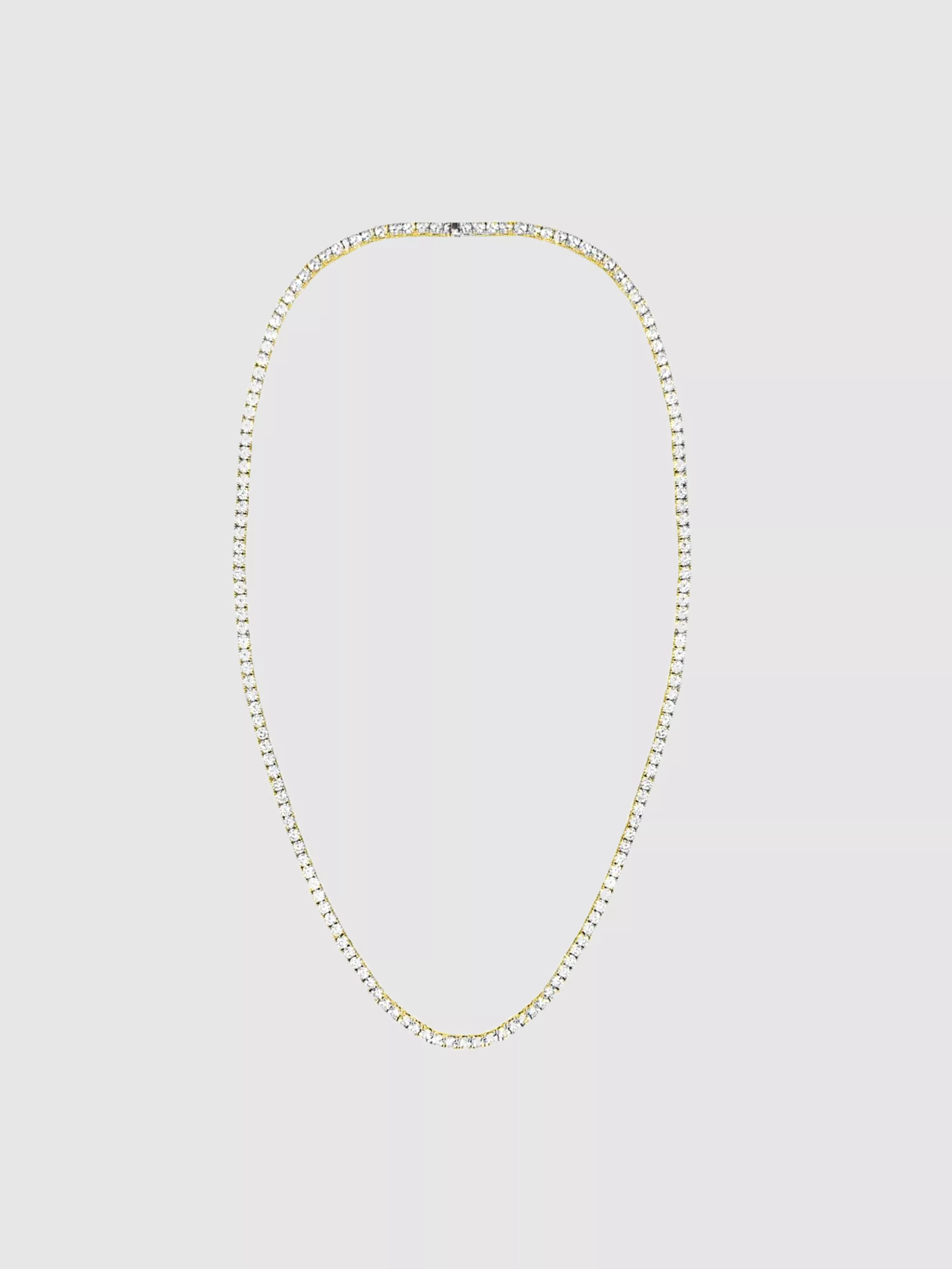 24 Gold Tennis Necklace