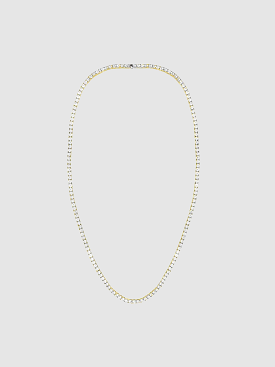 24 Gold Tennis Necklace