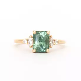 2.46 ct Seafoam Sapphire Desi Ring