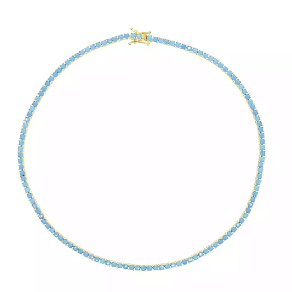 AC Turquoise Tennis Necklace