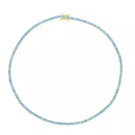 AC Turquoise Tennis Necklace