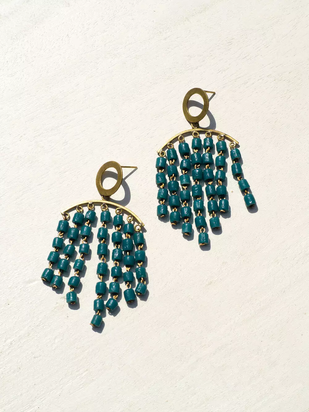 AKETEKETE Sia Beaded Tassel Earring