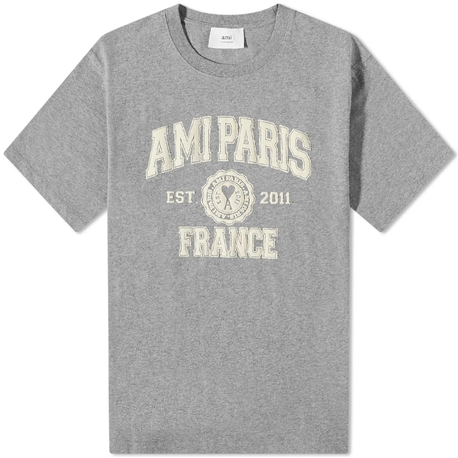 AMI PARIS  |Short Sleeves Logo Designers T-Shirts