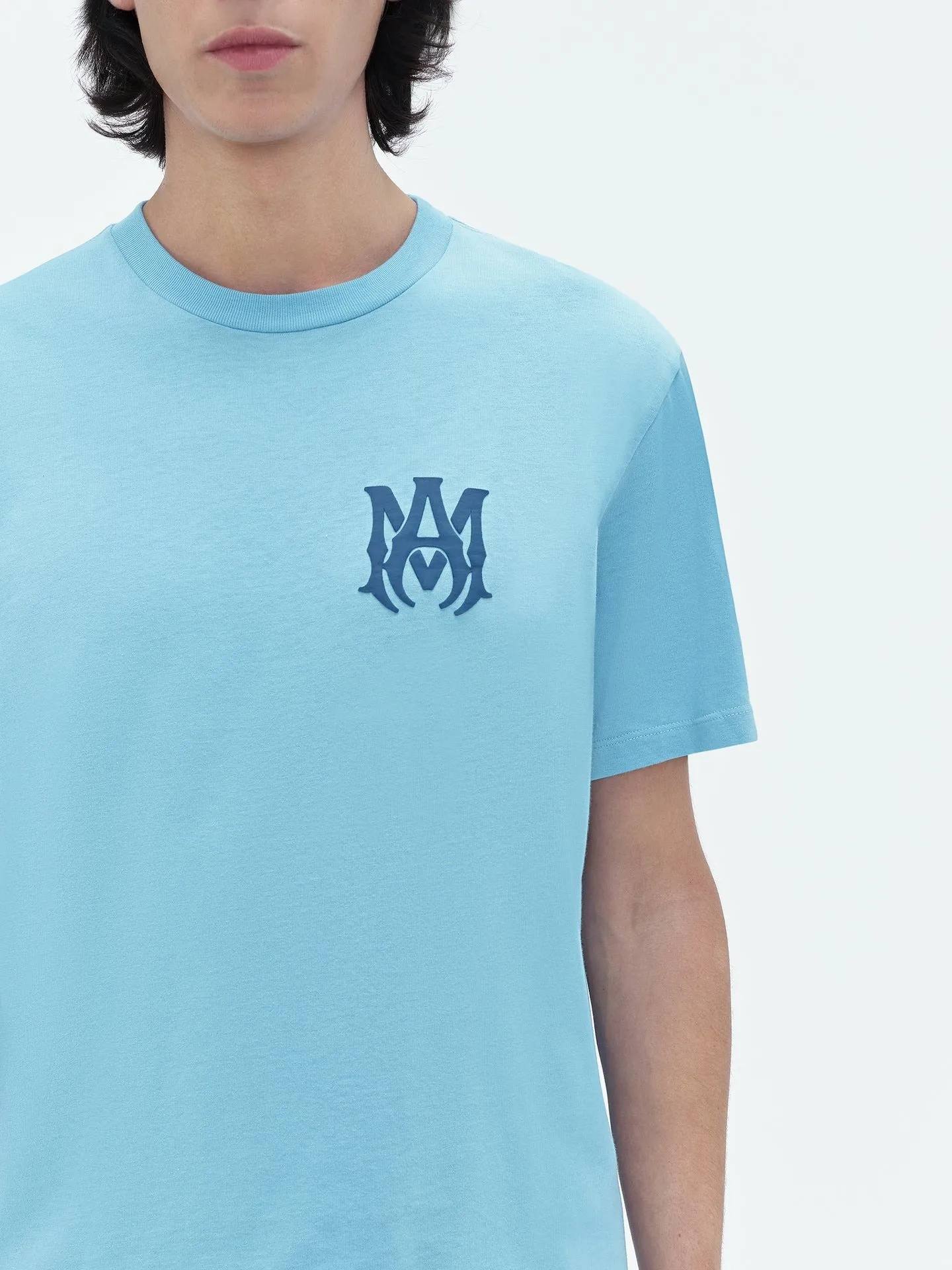 AMIRI  |Street Style Plain Cotton Short Sleeves Logo T-Shirts