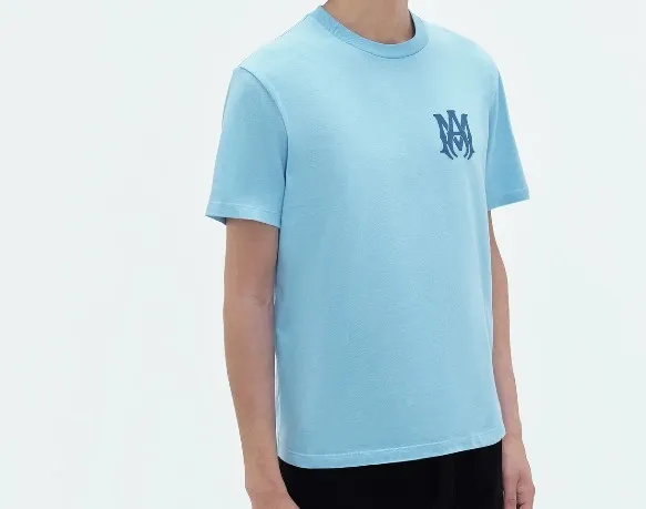 AMIRI  |Street Style Plain Cotton Short Sleeves Logo T-Shirts