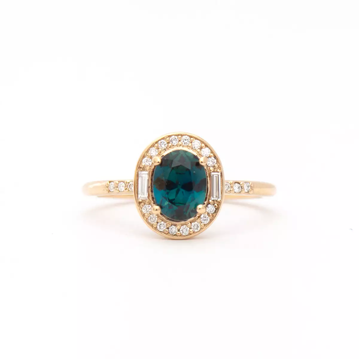 Athena Sapphire Halo Ring