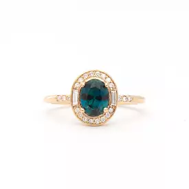 Athena Sapphire Halo Ring