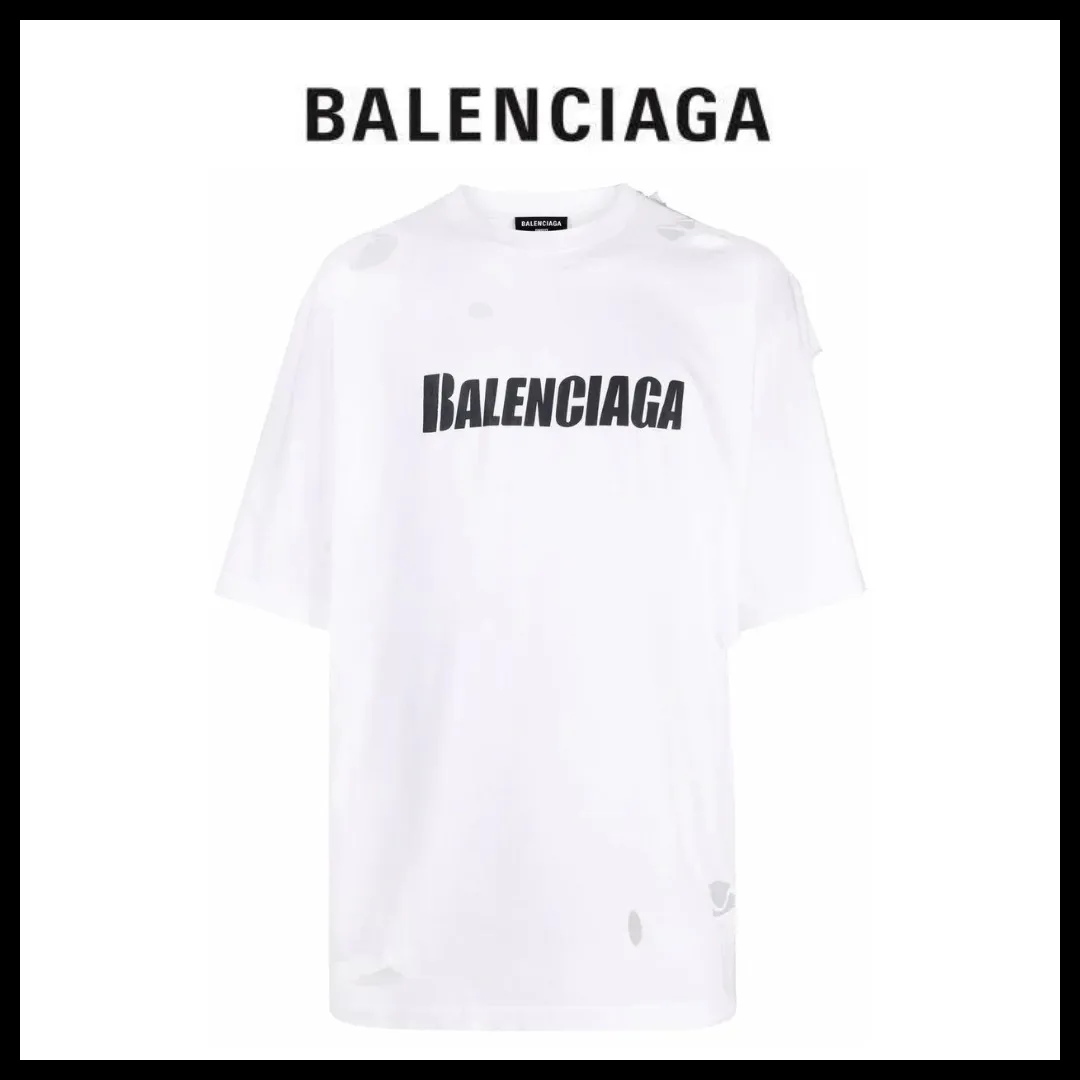 BALENCIAGA  |Cotton Logo Luxury T-Shirts