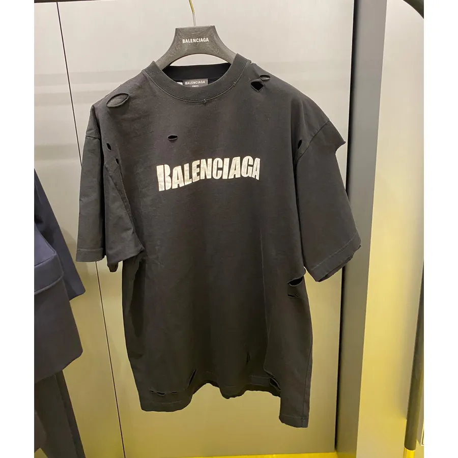 BALENCIAGA  |Cotton Short Sleeves Logo Luxury FX Advantage / Exclusive