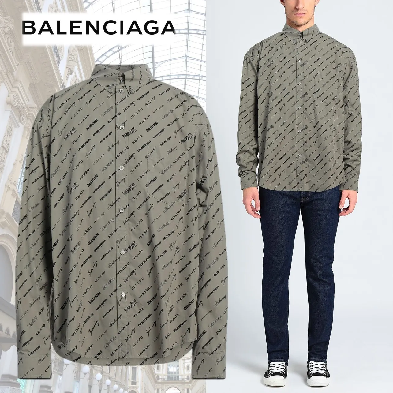 BALENCIAGA  |Short Sleeves Logo Luxury Shirts