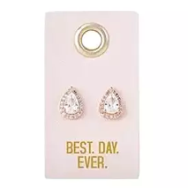 Best Day Ever CZ Studs