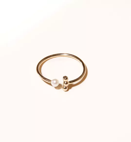 Caesar Open Pear Ring