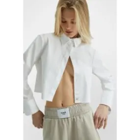 Camicia cropped donna Bianco