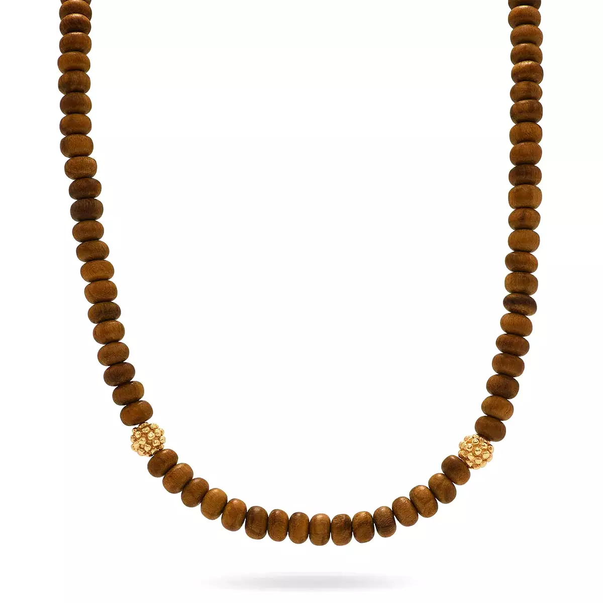 Capucine de Wulf Earth Goddess Single Strand Necklace 16 + 2 Teak