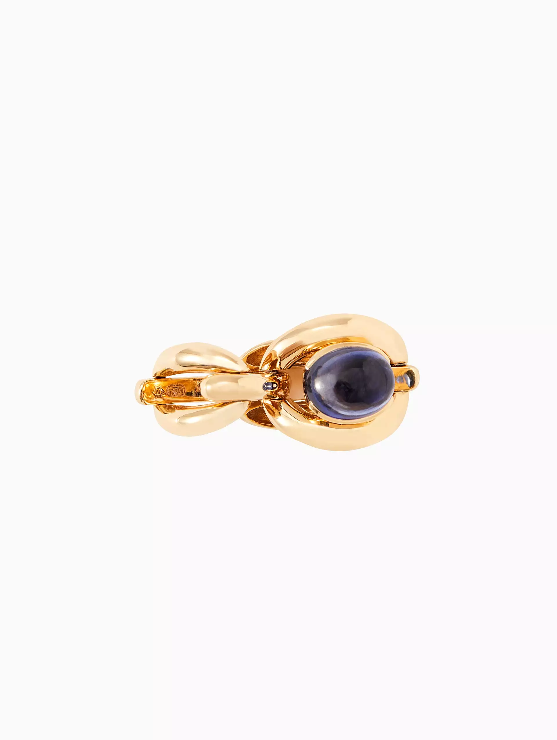 Catena Cabochon Blue Sapphire Ring