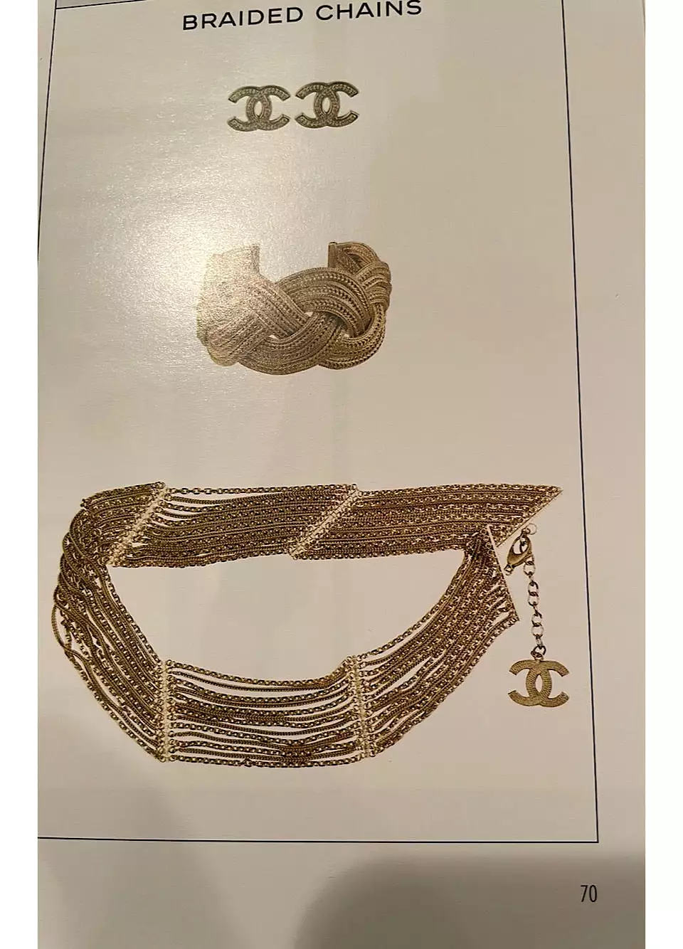 Chanel 07P 2007 Spring Gold Multi Strand Chain Belt Necklace