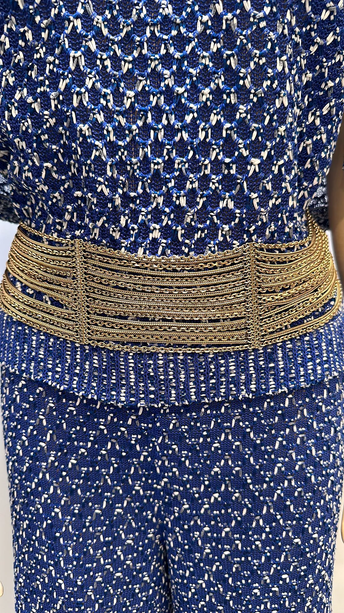 Chanel 07P 2007 Spring Gold Multi Strand Chain Belt Necklace