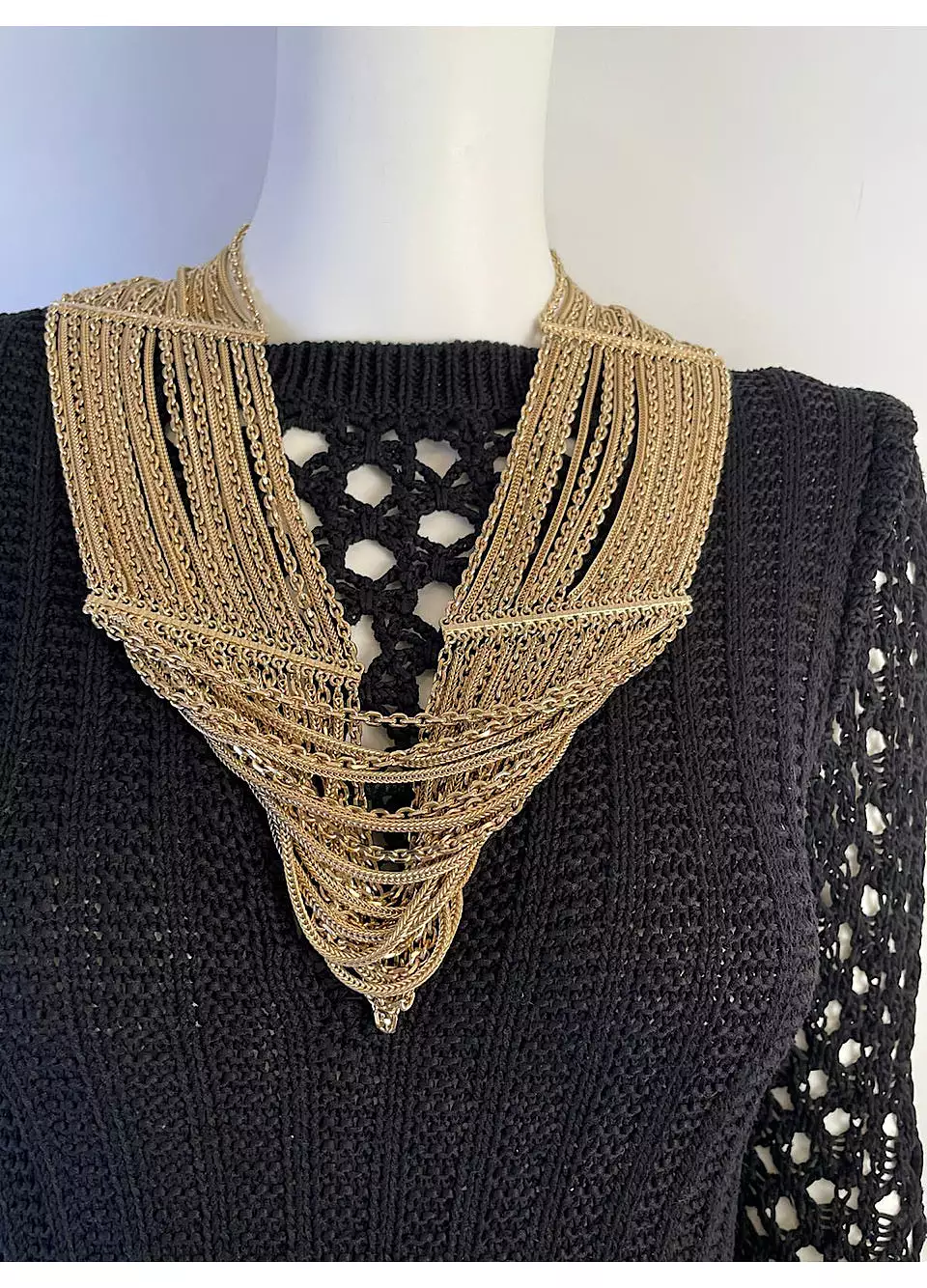 Chanel 07P 2007 Spring Gold Multi Strand Chain Belt Necklace