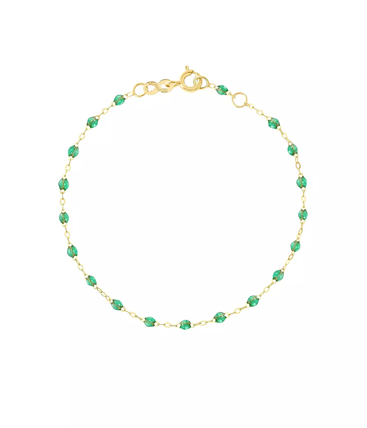 Classic Gigi Bracelet 18K Yellow Gold & Mint