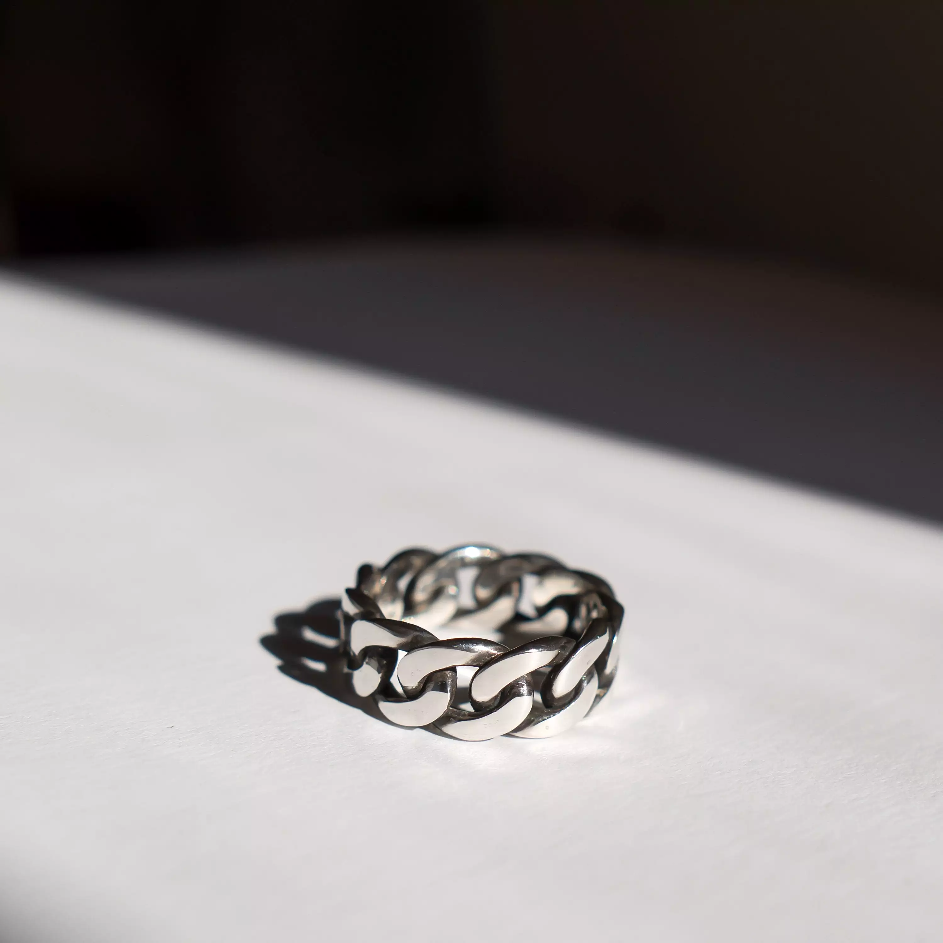 Cubano - Bold Cuban Chain Ring in Sterling Silver