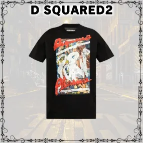 D SQUARED2  |Street Style Cotton Short Sleeves Logo Luxury T-Shirts