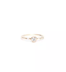 Diamond Baguette Mini Equilibrium Ring