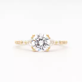 Diamond Trillion Baguette Equilibrium Ring