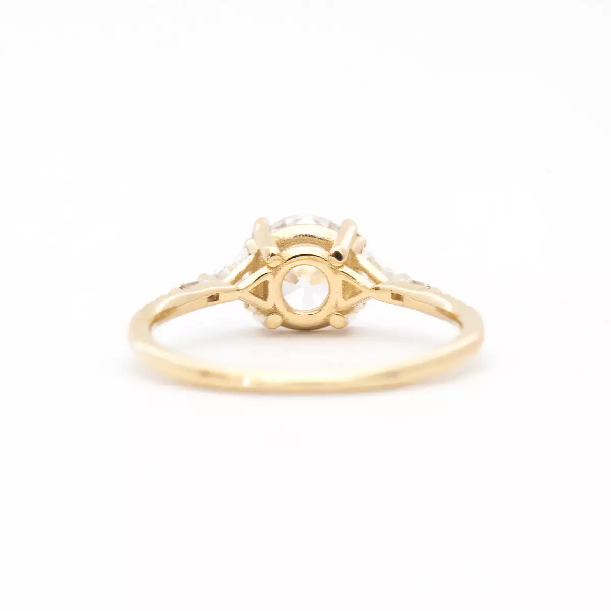 Diamond Trillion Baguette Equilibrium Ring