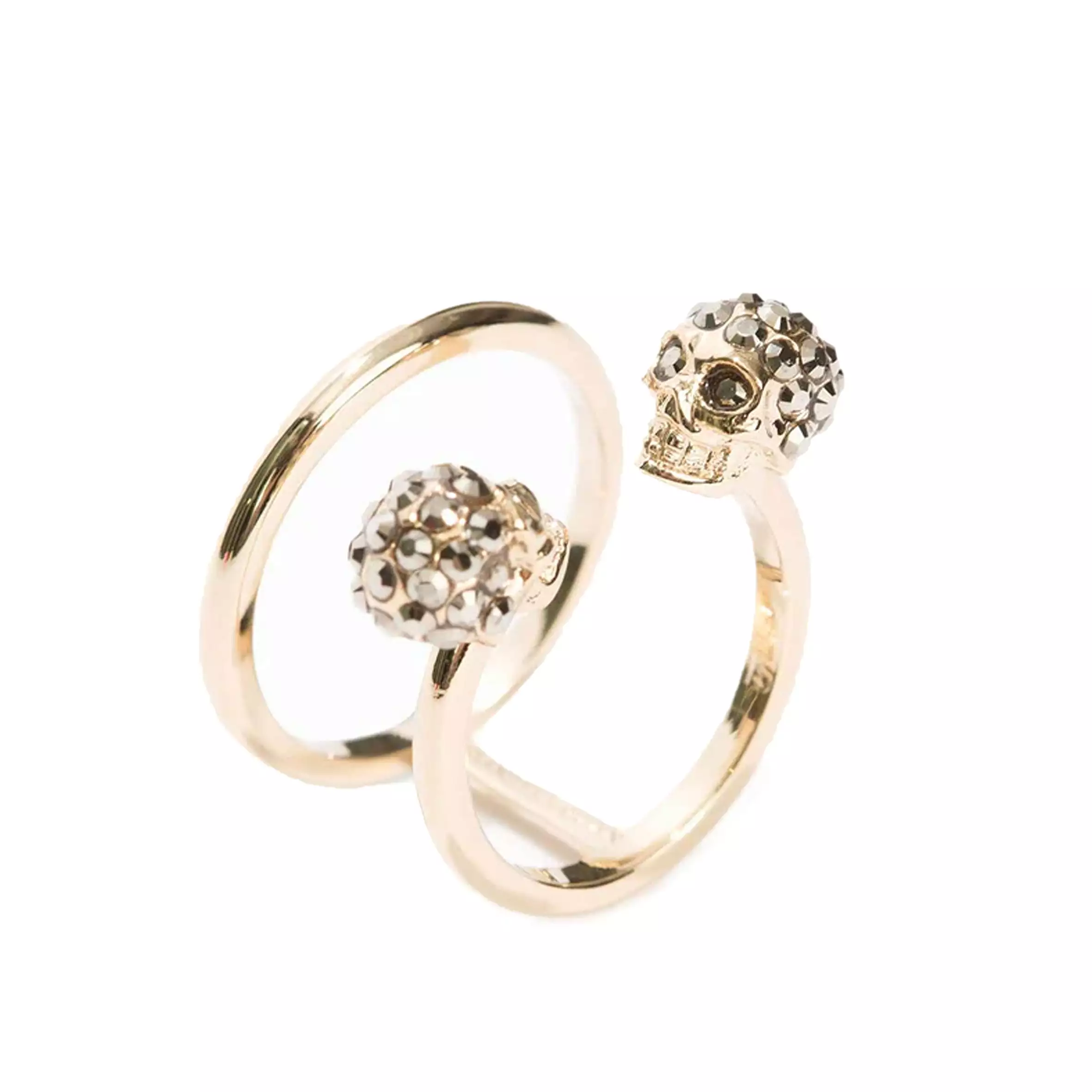 Double Open Twin Ring, Gold