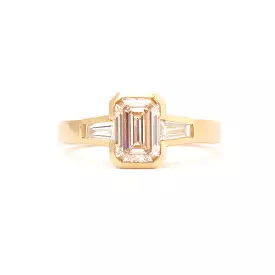 Emerald-cut Ponte Three-Stone Ring