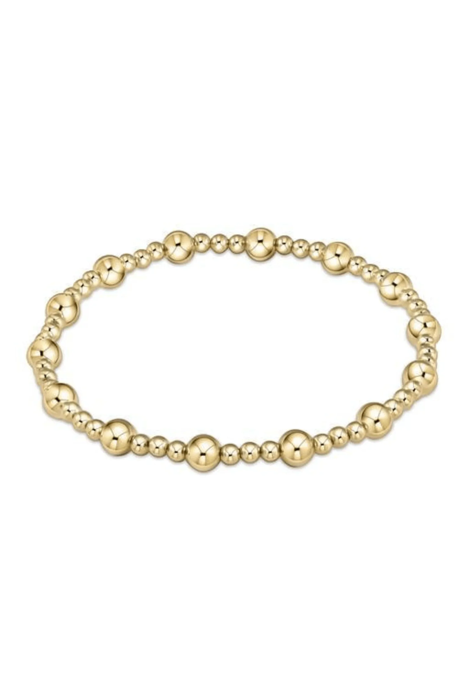 Enewton Classic Gold Sincerity Pattern 5mm Bead Bracelet