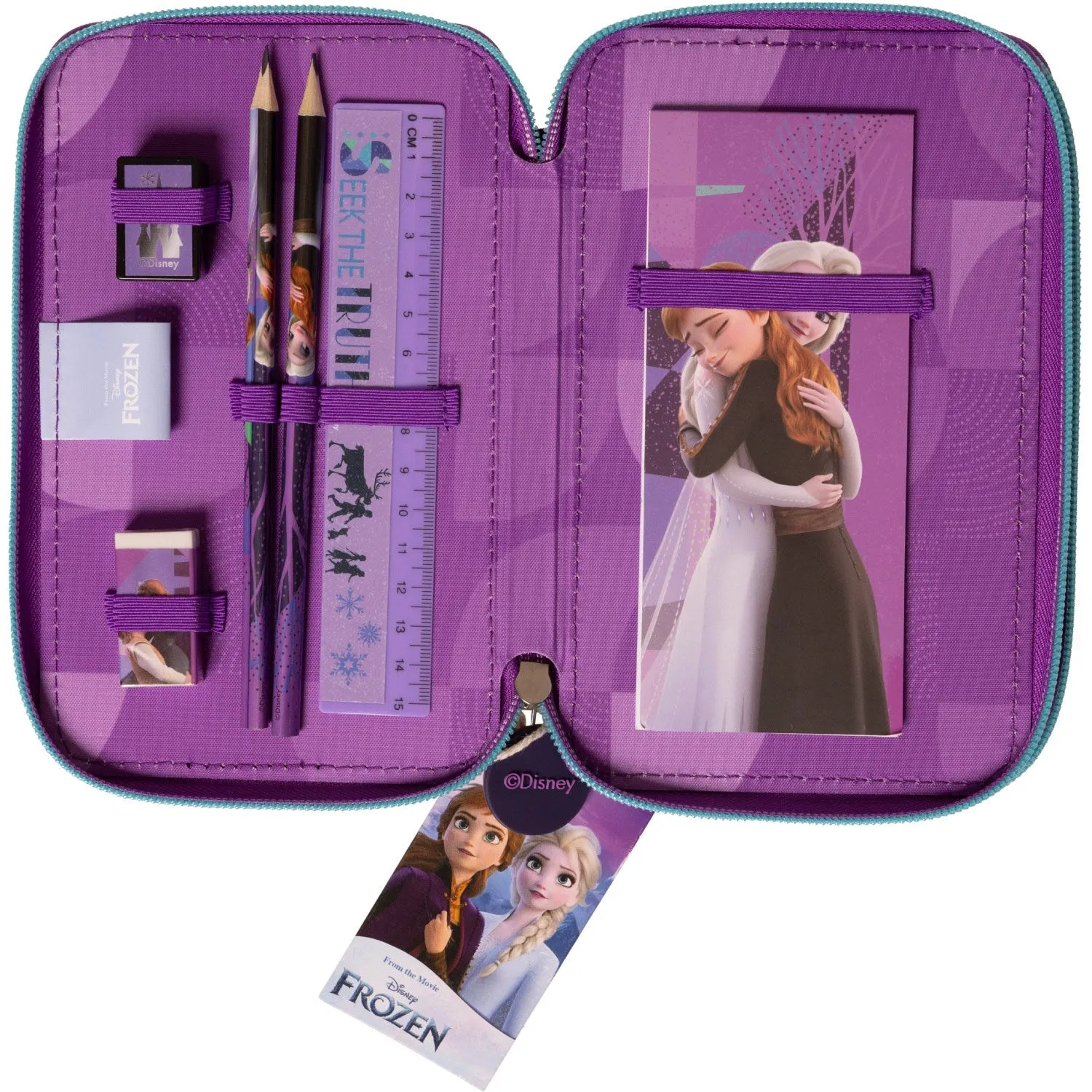 Euromic Frozen Filled Double Pencil Case