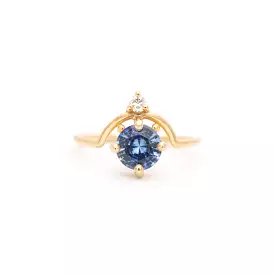 Extra Large Nestled Sapphire Ring