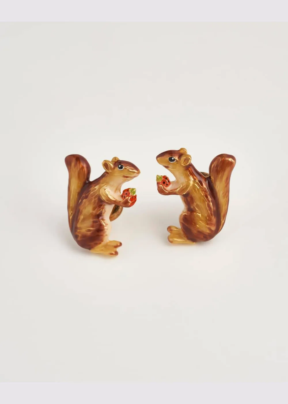 Fable England Cheeky Squirrel Earring Brown