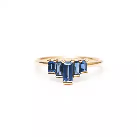 Five Baguette Sapphire Ring