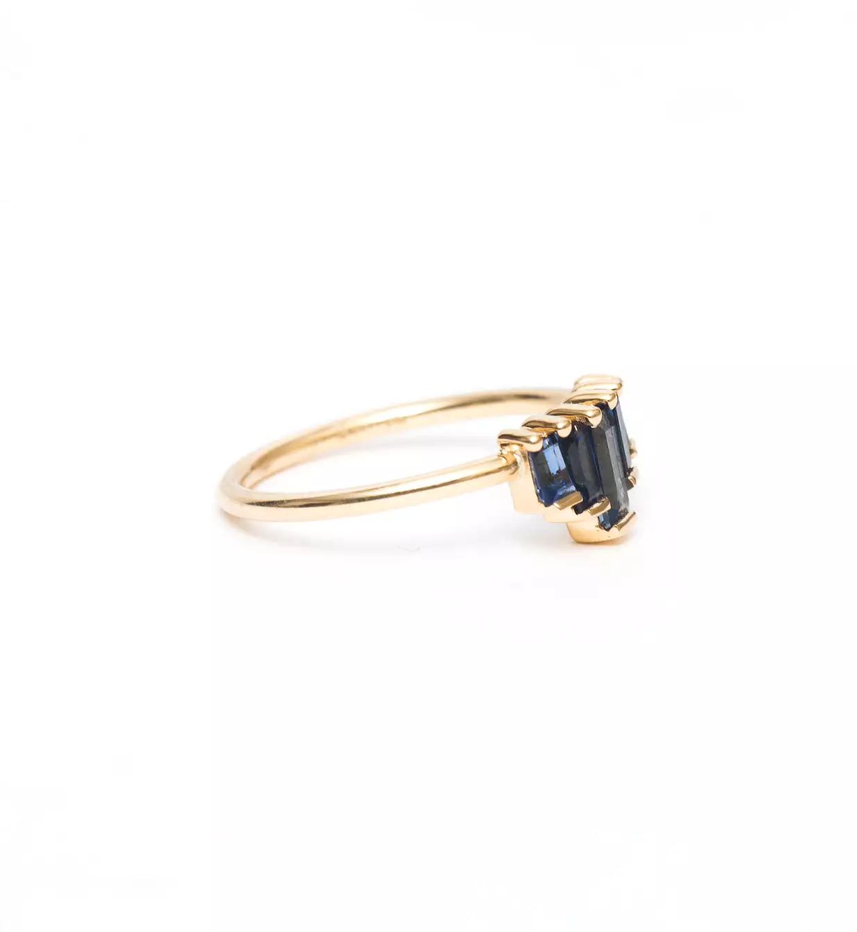 Five Baguette Sapphire Ring