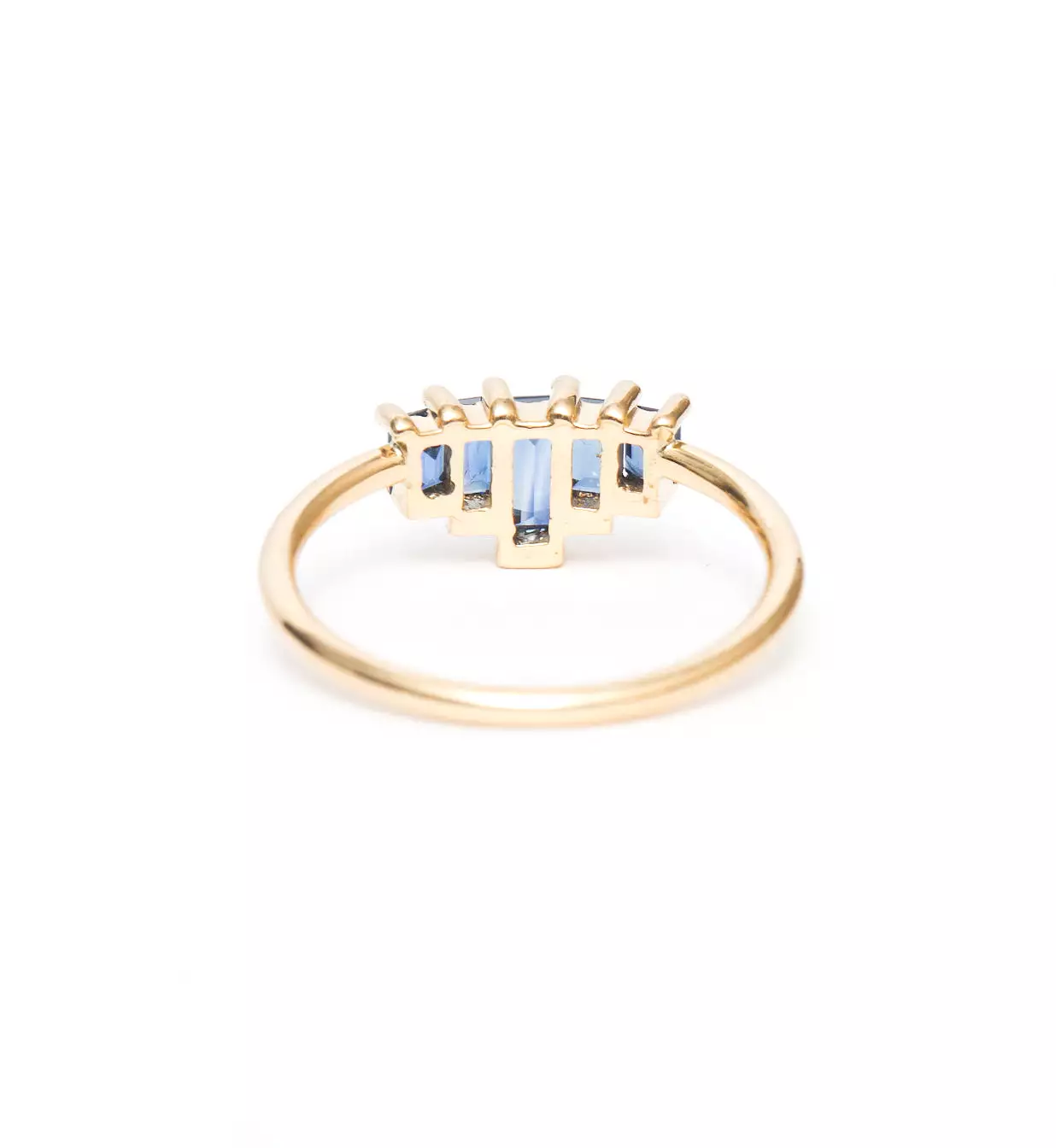 Five Baguette Sapphire Ring