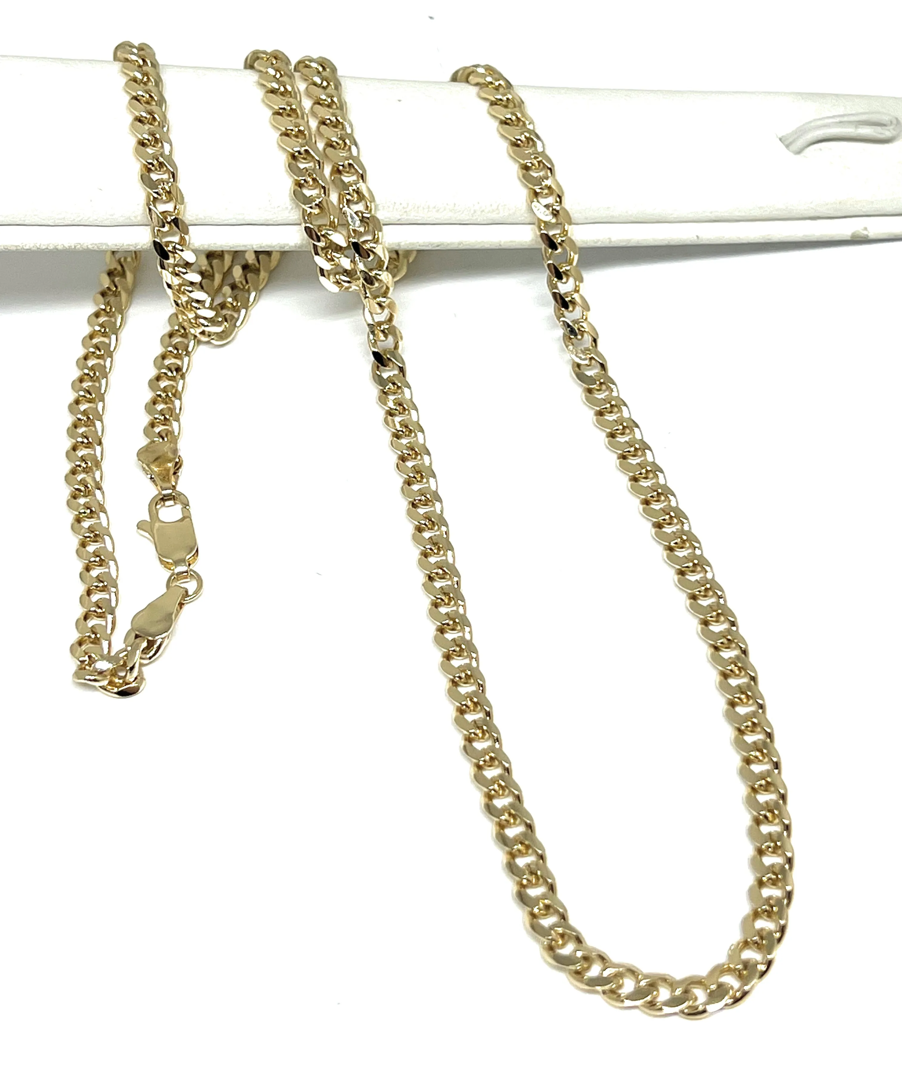 Gold Plated Classic MIAMI Cuban link 24-26 inch 3-4.5mm Chain