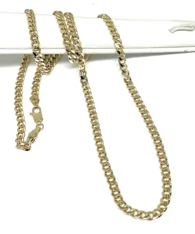 Gold Plated Classic MIAMI Cuban link 24-26 inch 3-4.5mm Chain