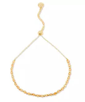 Gorjana Power Gemstone Brooks Bracelet - Gold/Citrine