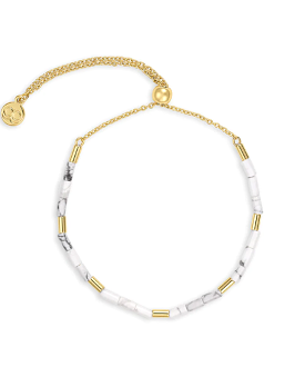 Gorjana Tatum Power Gemstone Bracelet  Howlite/Gold